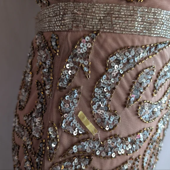 NWT Mac Duggal EMBELLISHED ILLUSION SHEATH DRESS #5521